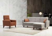 Set mobilă moale Trendy Polya Light Grey L GTR007527