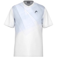 Tricou bărbătesc Head Topspin T-Shirt M White/Navy imaginea #1 — magazin online Desire.md