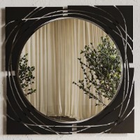 Oglindă baie Showdeko Hulla Black