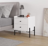 Прикроватная тумба Showdeko Malta White фото №2 — интернет-магазин Desire.md