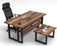 Set mobilier birou Trendy MN07-BA Walnut/Black GTR001870