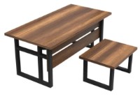 Set mobilier birou Trendy MN07-BA Walnut/Black GTR001870 imaginea #3 — magazin online Desire.md