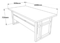 Set mobilier birou Trendy MN07-BA Walnut/Black GTR001870 imaginea #4 — magazin online Desire.md