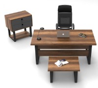 Set mobilier birou Trendy MN08-BA Walnut/Anthracit/Black GTR001885 imaginea #2 — magazin online Desire.md