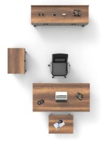 Set mobilier birou Trendy MN09-BA Walnut/Anthracit/Black GTR001894 imaginea #7 — magazin online Desire.md