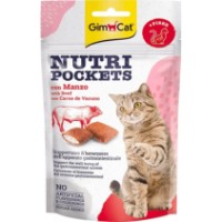 Snackuri pentru pisici GimCat Nutri Pockets Beef 60g