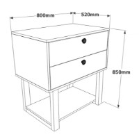 Set mobilier birou Trendy MN11-BA Walnut/Anthracit/Black GTR001902 imaginea #7 — magazin online Desire.md