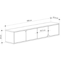 Comodă TV Showdeko Spark Light Mocha (M.TV.23535.7) imaginea #2 — magazin online Desire.md