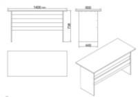 Set mobilier birou Trendy VO10-OB Oak/Black GTR001869 imaginea #5 — magazin online Desire.md