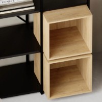 Etajeră Showdeko Vale Maxi Silky Black/Sapphire Oak (M.KT.02.24323.2) imaginea #2 — magazin online Desire.md