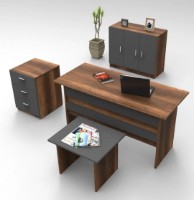 Set mobilier birou Trendy VO12-BA Walnut/Anthracit GTR001875
