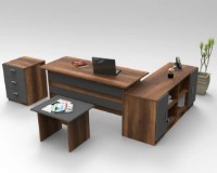 Set mobilier birou Trendy VO13-BA Walnut/Anthracit GTR001878