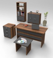 Set mobilier birou Trendy VO14-BA Walnut/Anthracit GTR001882