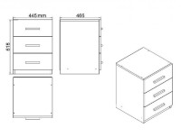 Set mobilier birou Trendy VO14-OB Oak/Black GTR001883 imaginea #5 — magazin online Desire.md