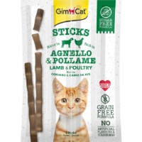 Snackuri pentru pisici GimCat Sticks Lamb & Poultry 4pcs