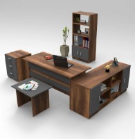 Set mobilier birou Trendy VO15-BA Walnut/Anthracit GTR001887