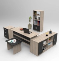 Set mobilier birou Trendy VO15-OB Oak/Black GTR001888