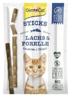 Snackuri pentru pisici GimCat Sticks Salmon & Trout 4pcs