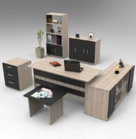 Set mobilier birou Trendy VO17-OB Oak/Black GTR001893