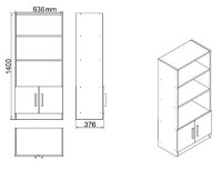 Set mobilier birou Trendy VO17-OB Oak/Black GTR001893 imaginea #8 — magazin online Desire.md
