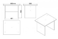 Set mobilier birou Trendy VO8-OB Oak/Black GTR001862 imaginea #4 — magazin online Desire.md