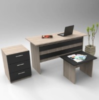 Set mobilier birou Trendy VO9-OB Oak/Black GTR001865