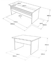 Set mobilier birou Trendy VS6-CGA Brown/Grey/Anthracit GTR001866 imaginea #3 — magazin online Desire.md