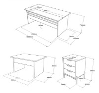 Set mobilier birou Trendy VS7-CGA Brown/Grey/Anthracit GTR001880 imaginea #5 — magazin online Desire.md