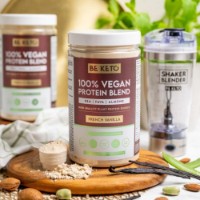 Proteină Be Keto 100% Vegan Protein Blend French Vanilla 500g imaginea #2 — magazin online Desire.md