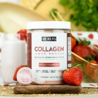 Protecție de articulație Be Keto Collagen + MCT Fresh Strawberry 300g imaginea #3 — magazin online Desire.md