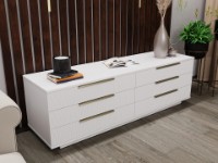 Комод Bayro Napoli 1800x560x500 Positano/White Matt (608289) фото №2 — интернет-магазин Desire.md