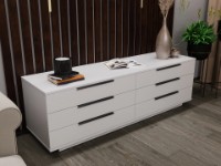 Comodă Bayro Napoli 1800x560x500 White Matt (608291) imaginea #2 — magazin online Desire.md
