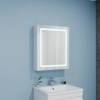 Шкаф с зеркалом Bayro Optima 600x700 Led Touch R (122338) фото №3 — интернет-магазин Desire.md