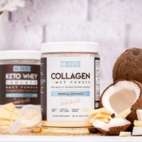 Protecție de articulație Be Keto Collagen + MCT Tropical Coconut + White Chocolate 300g imaginea #3 — magazin online Desire.md