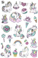 Autocolante DPCraft 3D Metalic Unicorns 23pcs (DPNK-166)  imaginea #2 — magazin online Desire.md