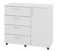 Comodă Пехотин K-4+1 Белый