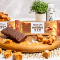 Baton keto Be Keto Keto Bar Salted Caramel 40g imaginea #2 — magazin online Desire.md