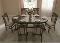 Masă pentru bucătărie Fabrik Home Elegance Oval Nut imaginea #3 — magazin online Desire.md