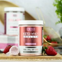 Proteină Be Keto Keto Whey Isolate + MCT Fresh Strawberry 300g imaginea #2 — magazin online Desire.md