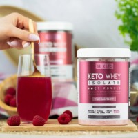 Proteină Be Keto Keto Whey Isolate + MCT Wild Raspberry 300g imaginea #3 — magazin online Desire.md