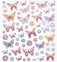 Autocolante DPCraft Butterflies And Flowers 63pcs (DPNK-007) imaginea #2 — magazin online Desire.md
