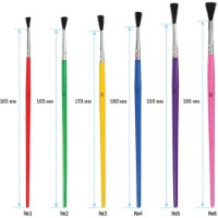 Set pensule pentru desen ArtSpace Synthetics 6pcs N1-6 imaginea #3 — magazin online Desire.md