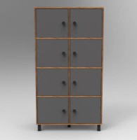 Шкаф Trendy MN06-BA Walnut/Anthracit 96x179x40cm GTR006705 фото №2 — интернет-магазин Desire.md