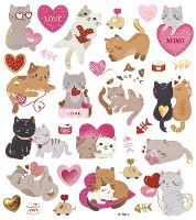 Autocolante DPCraft Cats 31pcs (DPNK-137) imaginea #2 — magazin online Desire.md