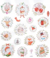 Autocolante DPCraft Christmas Wreaths 18pcs (DPNK-131)