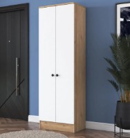 Dulap Trendy P6 M13 2241 Walnut/White 59x182x37cm GTR001837