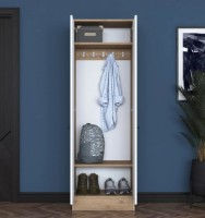 Dulap Trendy P6 M14 2415 Walnut/White 182.8x59.8x37.5cm GTR001416 imaginea #2 — magazin online Desire.md