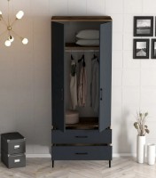 Dulap Trendy Kumsal T Walnut/Anthracit 201.4x47.5x80cm GTR001724 imaginea #2 — magazin online Desire.md