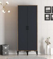 Dulap Trendy Kumsal SS Walnut/Anthracit 201.4x47.5x80cm GTR001729