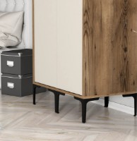 Dulap Trendy Kumsal SS Walnut/Cream 201.4x47.5x80cm GTR001730 imaginea #3 — magazin online Desire.md